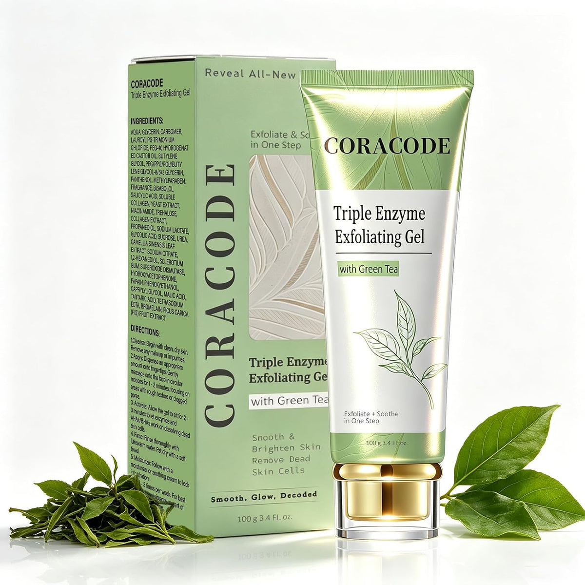 Browe skin and face products — exfoliating gel and 2-in-1 concealer pen